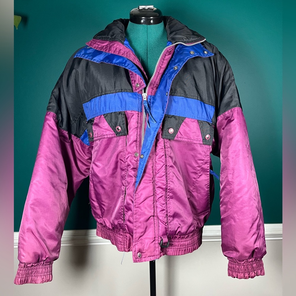 Vintage colorblock winter Jacket